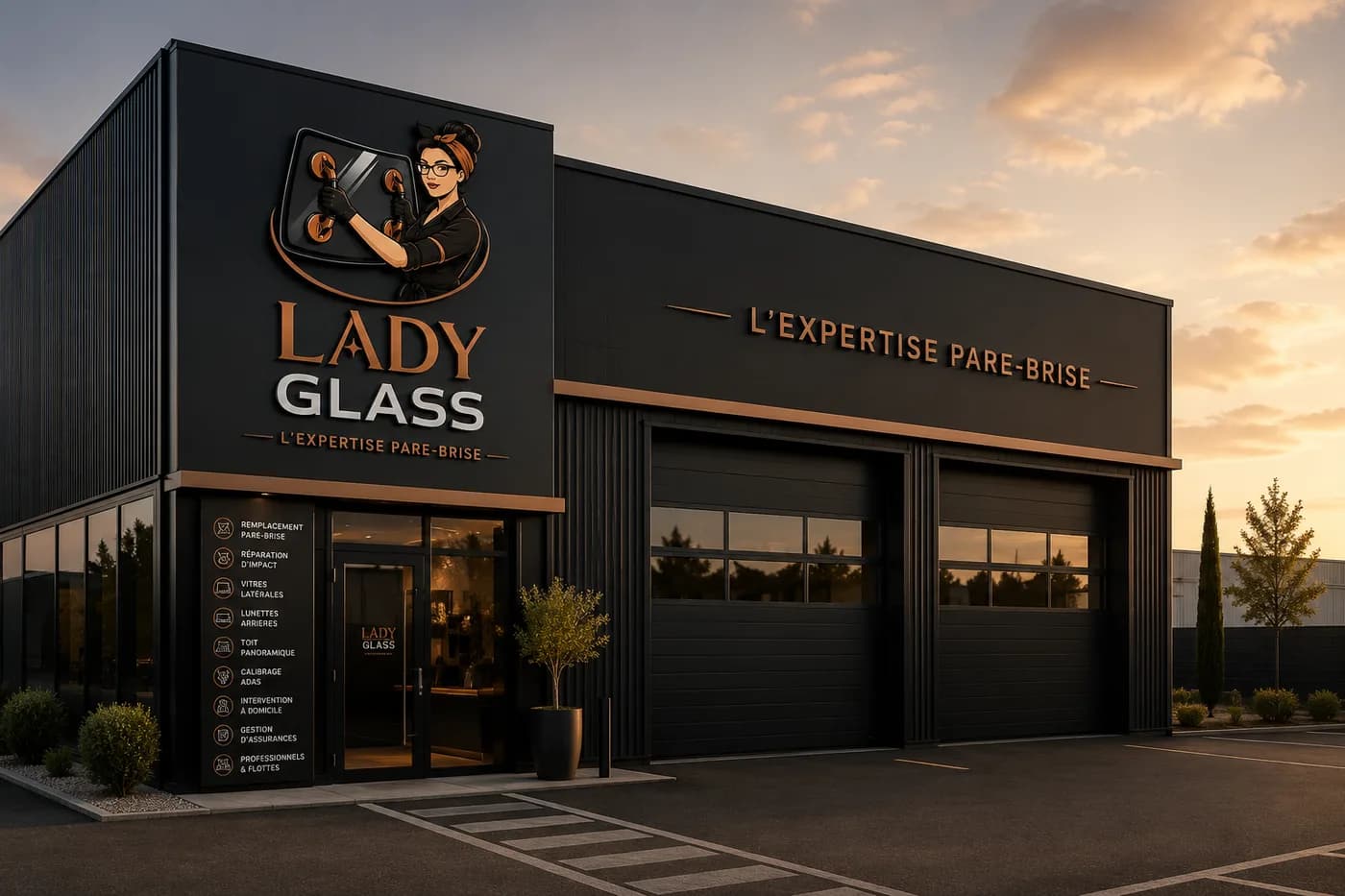 L'atelier Lady Glass